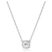 A diamond pendant elegantly suspended on a chain, reflecting light and adding sophistication to any outfit.