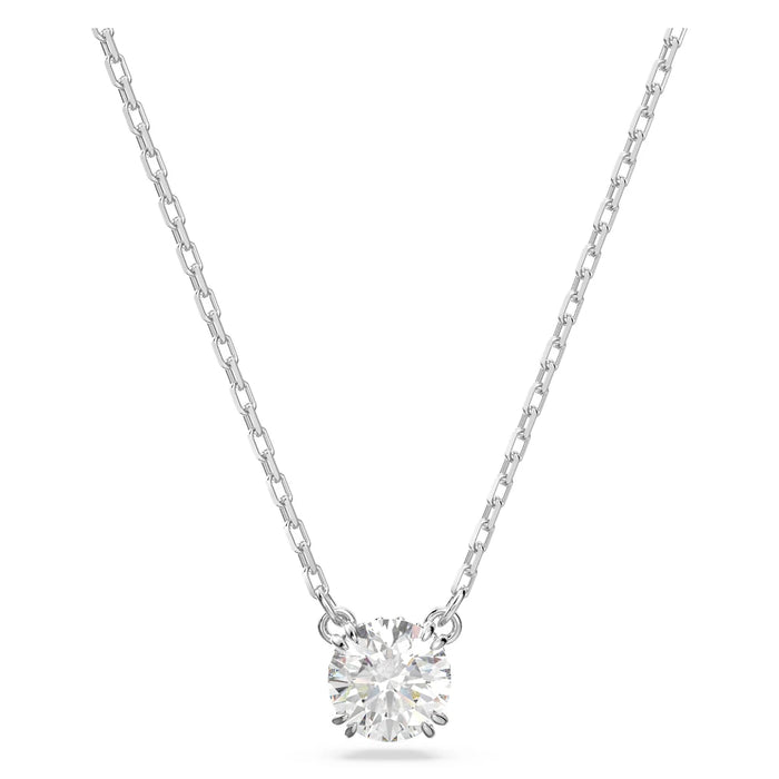 A sparkling diamond pendant hanging from a delicate chain, showcasing elegance and luxury.
