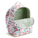 Vera Bradley Bancroft Backpack featuring the festive Holiday Ever After pattern.