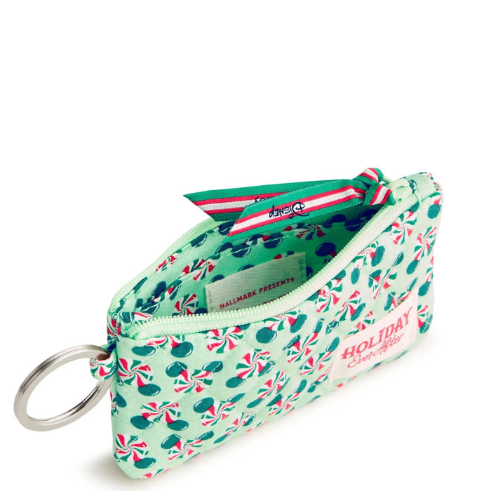 Holiday Ever After Zip ID Case featuring a festive seasonal pattern and compact zip design.