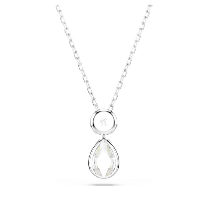 A tear-shaped stone pendant in blue and purple hues, showcasing a unique and artistic design.