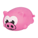 Pink pig-shaped object on a white background