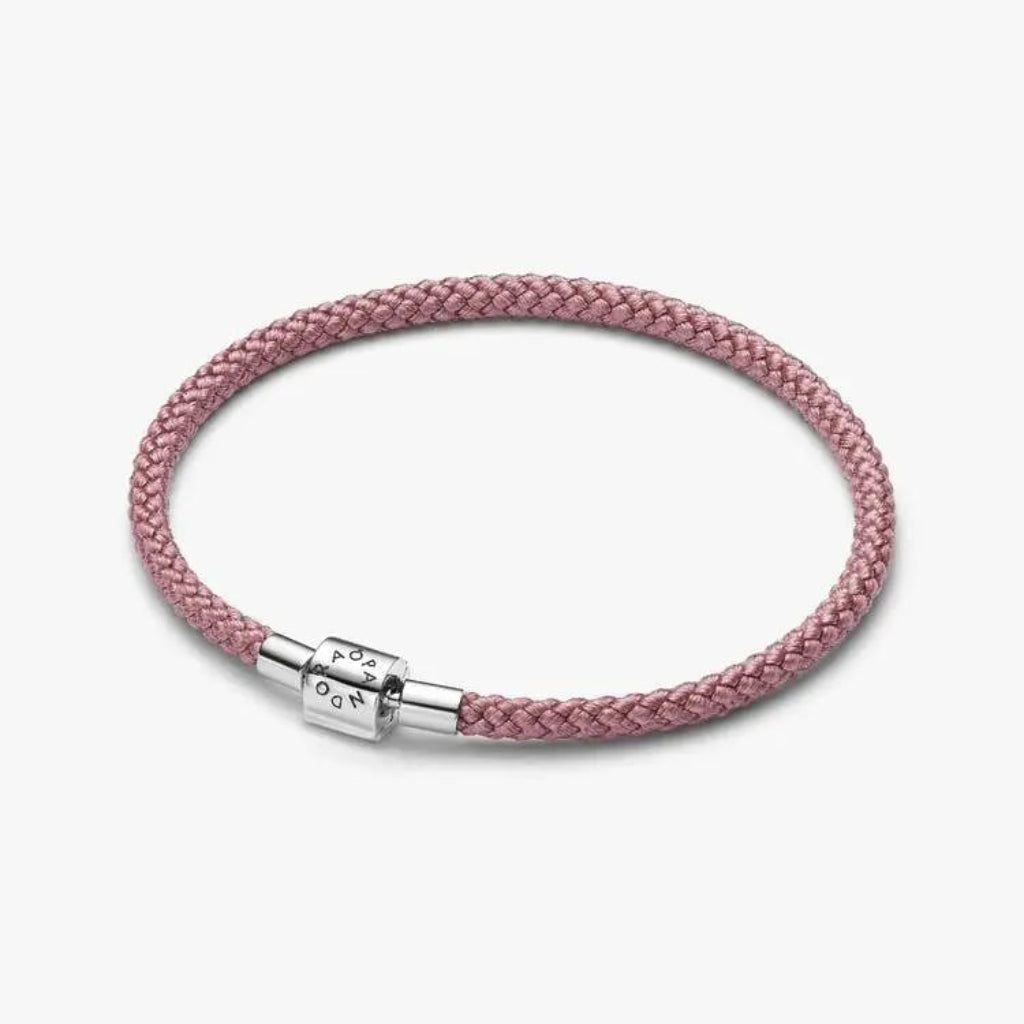良品◎PANDORA ブレスレット ピンク A0300422 Pandora : Shimmering Pink Cord Bracelet - Annies Hallmark