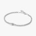 PANDORA Beads & Sparkling Stone Bracelet in sterling silver with polished beads and a bezel-set sparkling stone