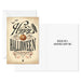Hallmark vintage Halloween greeting cards pack with pumpkin, bats, owl, ornate black lettering, and parchment-style artwork, including six cards and envelopes.
