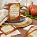 Thanksgiving cards with autumn leaves and matching envelopes