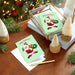 Hallmark Jolly Santa Claus Christmas Cards, pack of 6, featuring a cheerful Santa Claus design for holiday greetings