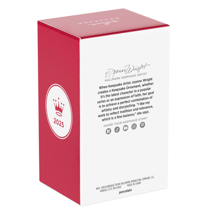 Red and white box with text and a logo on a white background