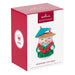 Hallmark Keepsake Christmas ornament packaging with a snowman character on a white background