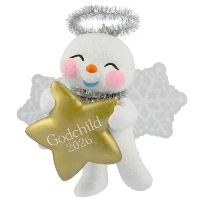 Hallmark : 2026 Keepsake Godchild Snow Angel 2026 Ornament (130)