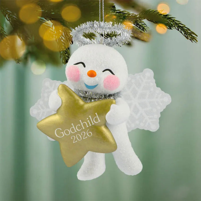 Hallmark : 2026 Keepsake Godchild Snow Angel 2026 Ornament (130)