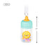 Decorative baby bottle ornament with a sun design on a white background  with product dimensions