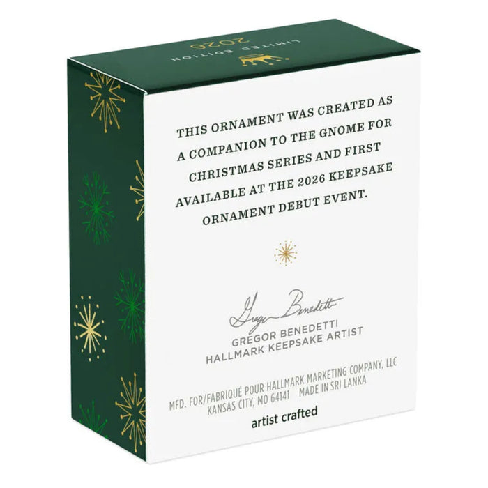Hallmark Keepsake Ornament box with text and branding