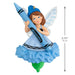 Hallmark 2026 Cornflower Fairy ornament 3.75 inch height scale with crayon detail