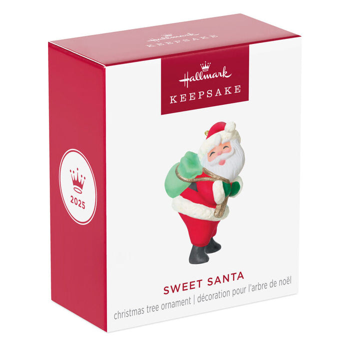 Hallmark : 2025 Keepsake Mini Sweet Santa Ornament, 1.5" (409)