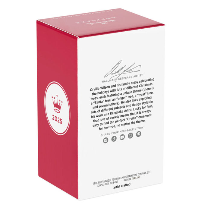 Red and white box with text and a logo on a white background