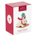 Hallmark Keepsake Christmas ornament packaging with a polar bear and penguin on a sleigh.