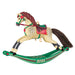 Christmas ornament of a  beige rocking horse with '2025' on a white background