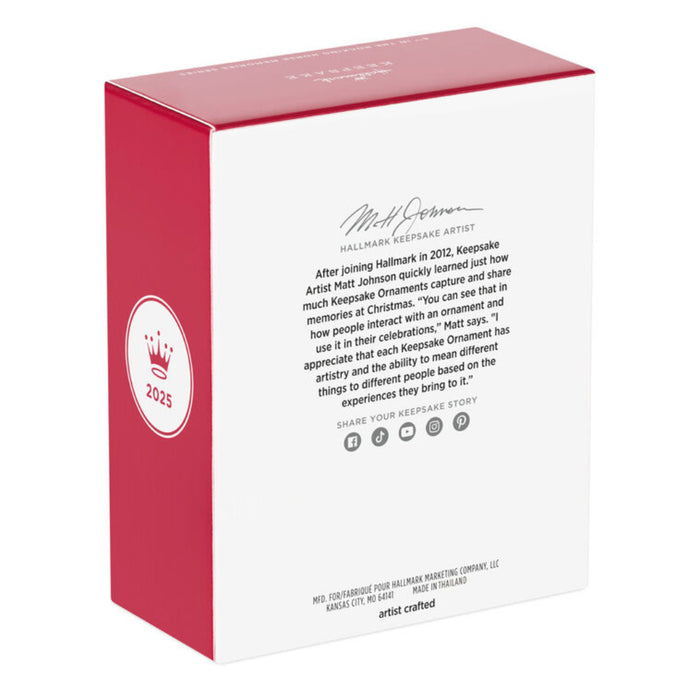 Red and white box with text and a logo on a white background