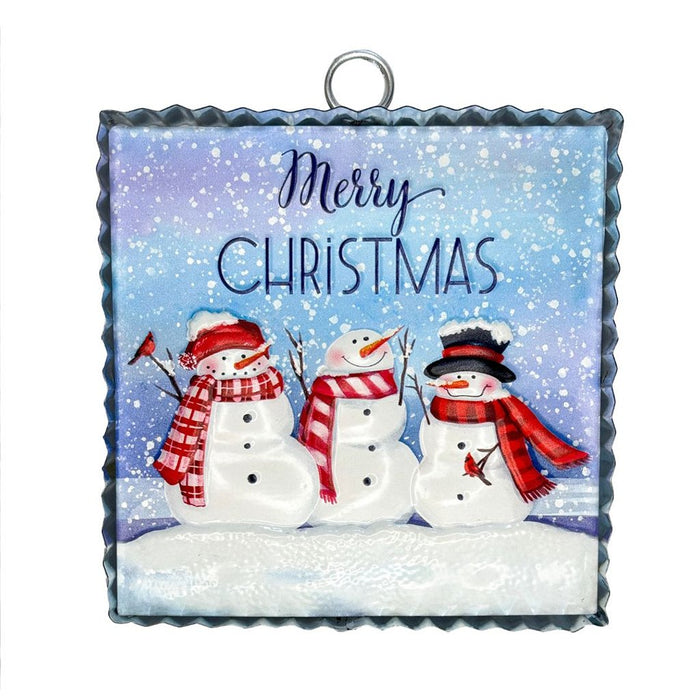 6" Holiday Greetings Tin Wall Décor - Assorted 1 at random - 6" Holiday Greetings Tin Wall Décor - Assorted 1 at random