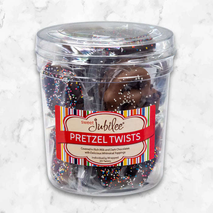 Sweet Jubilee : Chocolate Covered Pretzel Twists Tub