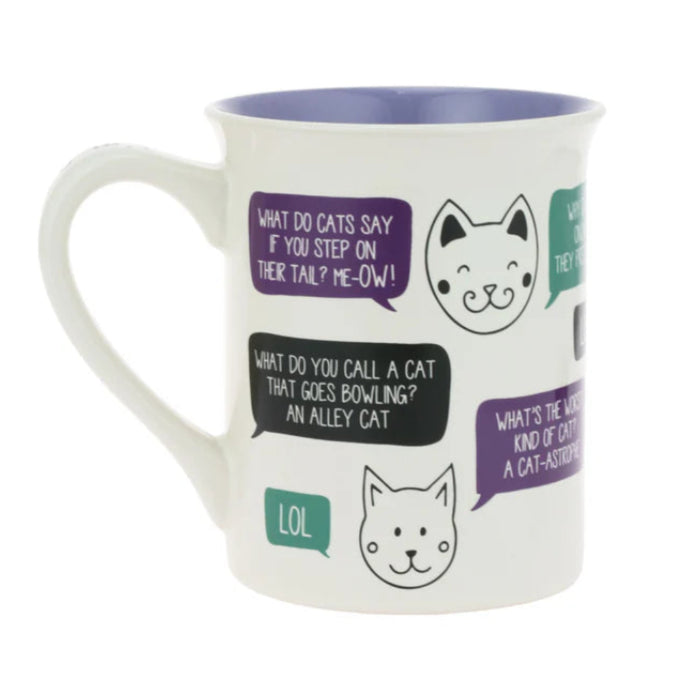CAT JOKES MUG 16 OZ