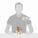 Jim Shore snowman figurines with a height measurement label on a gray silhouette background