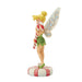 Right size view of  Jim Shore Figurine of Tinkerbell the fairy holding a candy cane on a white background