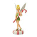Jim Shore Figurine of Tinkerbell the fairy holding a candy cane on a white background