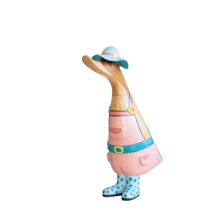 DCUK: Wooden Gardener Ducklings – Hand-Carved Bamboo Root Figurines