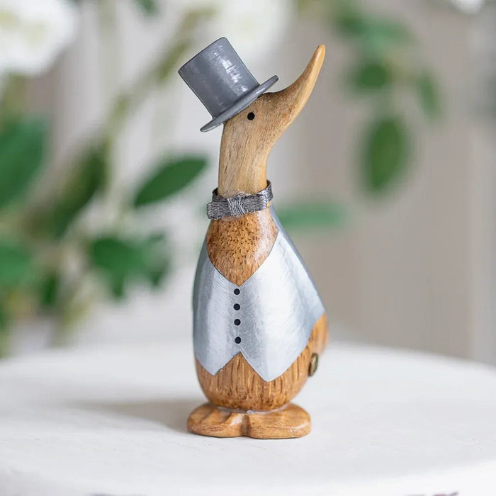 DCUK : Wooden Dinky Ducks – Hand-Carved Bamboo Root Figurines