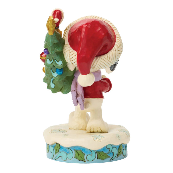 This Jim Shore Snoopy and Woodstock with Tree Figurine brings the beloved Peanuts characters to life with Jim Shore’s signature folk-art styling.