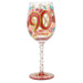 Happy 90th Birthday Wine Glass