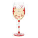 This Lolita Holiday Blossoms Wine Glass adds a cheerful seasonal touch to your table, while the classic wine glass shape makes it perfect for serving your favorite drinks.
