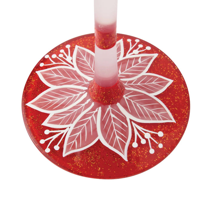 This Lolita Holiday Blossoms Wine Glass adds a cheerful seasonal touch to your table, while the classic wine glass shape makes it perfect for serving your favorite drinks.