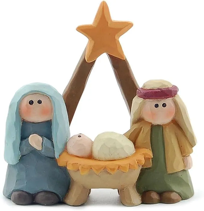 Blossom Bucket : Holy Family with Star Christmas