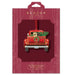 Red truck ornament with a dog and wreath on a Beacon Design packaging
