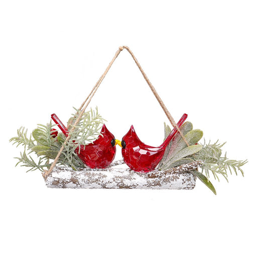 6.5" Winter Harmony Cardinal Acrylic Ornament - 6.5" Winter Harmony Cardinal Acrylic Ornament