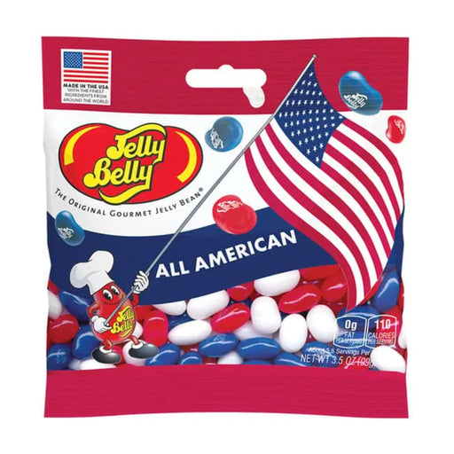 Jelly Belly All American jelly bean bag with American flag design