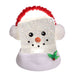 6.75" Ice Cube Glitter Snowman Face - 6.75" Ice Cube Glitter Snowman Face