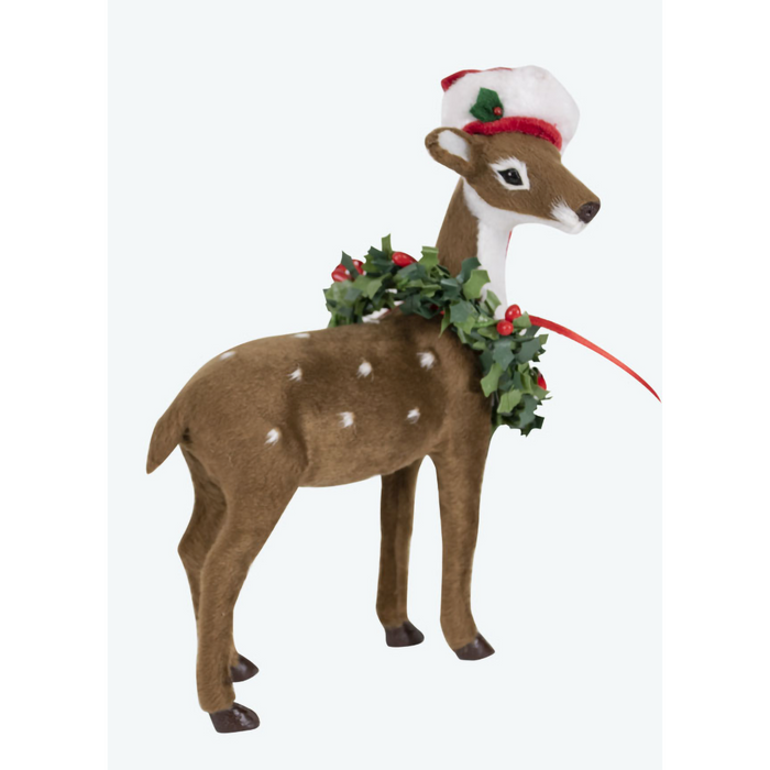 Byers' Choice : Reindeer w/ Wreath