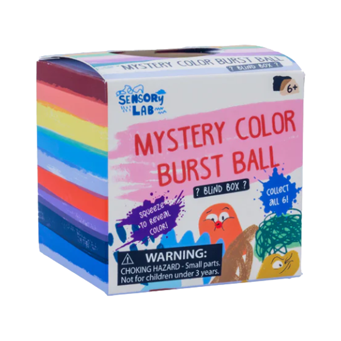 Box of Sensory Lab Mystery Color Burst Ball on a white background