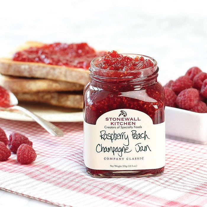 "Stonewall Kitchen : Raspberry Peach Champagne Jam -"