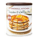 "Stonewall Kitchen Gluten Free Pancake & Waffle Mix 16 oz can, featuring an image of syrup-drenched pancakes with melting butter on the label."