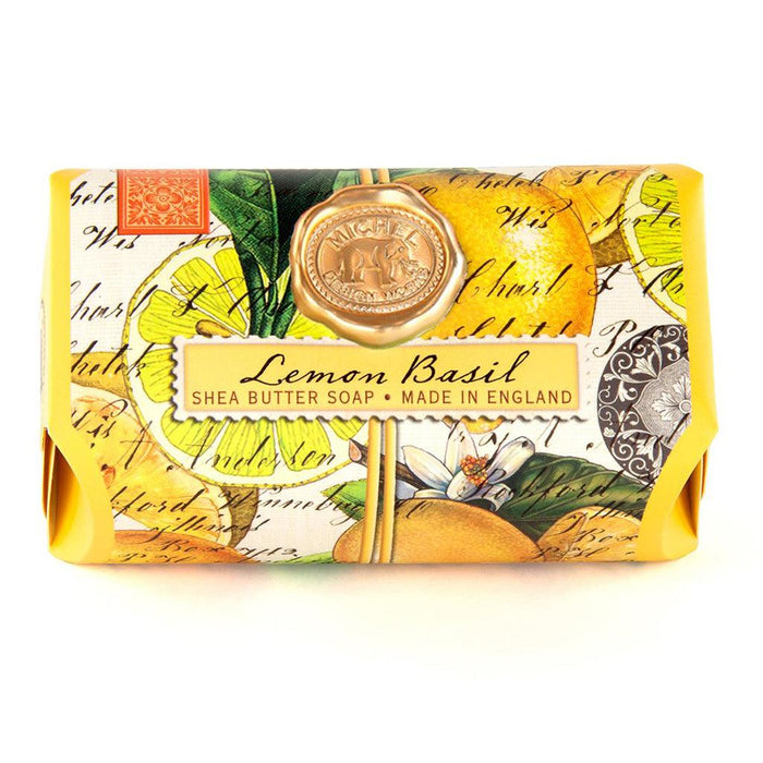 "Michel Design Works : Lemon Basil Bar Soap -"