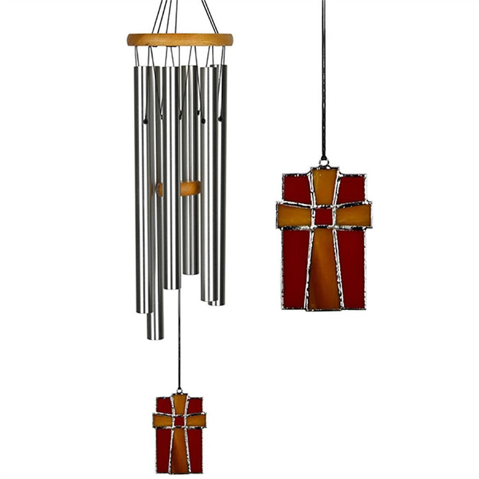 "Woodstock Chimes : Amazing Grace Stained Glass Chime -"