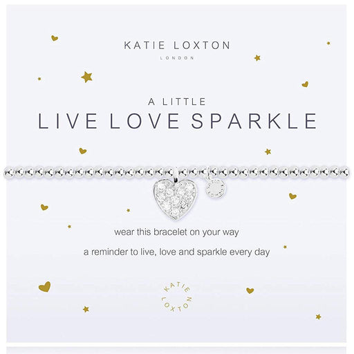 "Katie Loxton : A Little Live Love Sparkle Bracelet -"