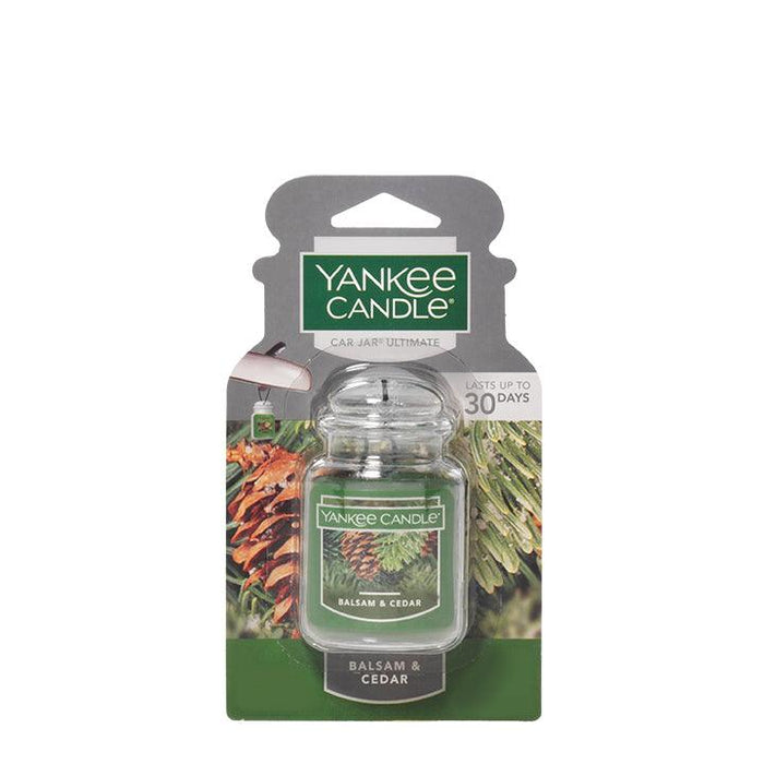 "Yankee Candle : Car Jar Air Freshener in Balsam & Cedar - Yankee Candle : Car Jar Air Freshener in Balsam & Cedar - Annies Hallmark and Gretchens Hallmark, Sister Stores"