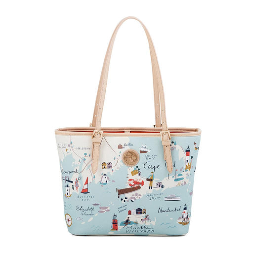"Spartina 449 : Northeastern Harbors Small Map Tote -"
