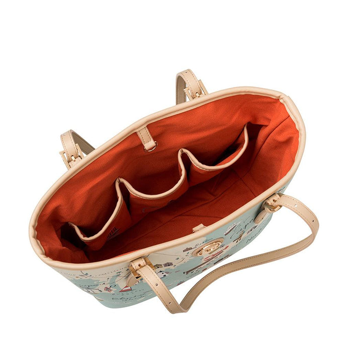 "Spartina 449 : Northeastern Harbors Small Map Tote -"